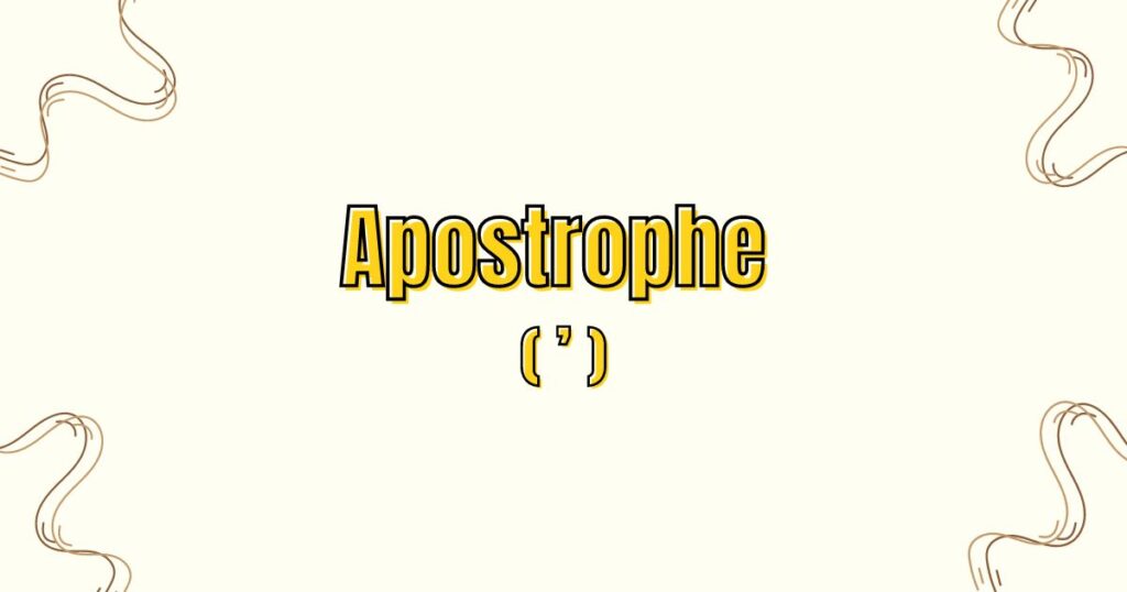 Apostrophe คือ