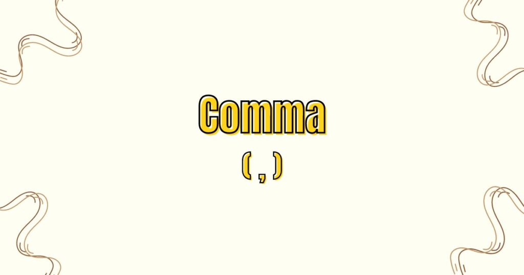 Comma วิธีใช้